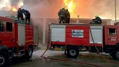 حريق بكابل ضغط عالٍ في حلوان..والحماية المدنية تحاول السيطرة على النيران