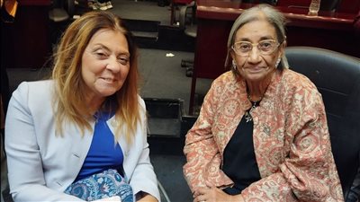 إيمان كريم تشهد حفل تخرج الدفعة السابعة في المدرسة العربية للسينما والتليفزيون