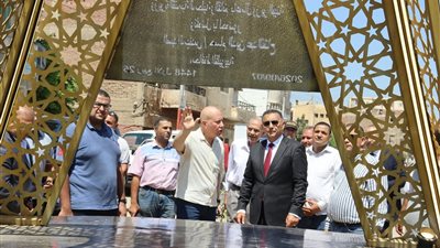 محافظ القليوبية يتفقد  مشروع تطوير المدخل الجنوبي لمدينة كفر شكر