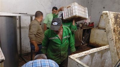 ضبط نصف طن لحوم ودواجن غير صحية داخل مخازن بالباجور