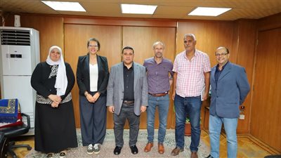 رئيس مياه البحيرة يستقبل وفد هولندي لـتبادل الخبرات 