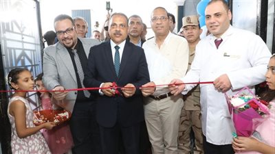 افتتاح قسم الاستقبال والطوارئ الجديد بمستشفى منيا القمح 