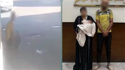 سقوط شخص يدخن أثناء حمله رضيعة أسفل أحد كباري الإسكندرية واستغلالها في التسول