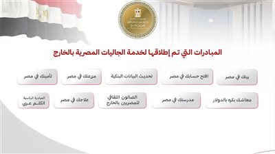 من “بيتك في مصر” إلى “علاجك في مصر”.. 10 مبادرات تفتح أبواب الخدمات أمام المصريين بالخارج