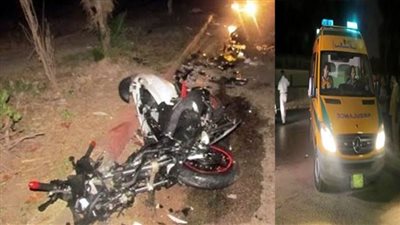 إصابة شخصين في حادث تصادم دراجات بخارية بقرية تلات في الفيوم