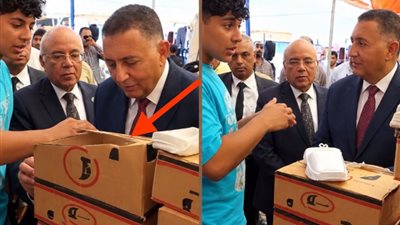بسبب رباط حذاء.. محافظ القليوبية يهز مواقع التواصل بواقعة جديدة (ما القصة؟)