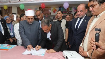 «منارة للعلم والمعرفة».. افتتاح أول مكتبة مركزية بمنطقة الشرقية الأزهرية بمعهد بنين ههيا