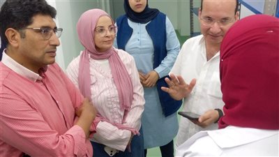  وكيل صحة الدقهلية يتابع مستجدات تشغيل مبنى الاستقبال بمستشفى طلخا   