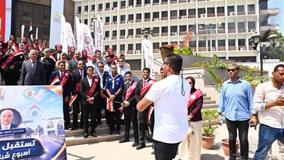 جامعة أسيوط تستقبل شعلة أسبوع شباب الجامعات والمعاهد العليا الرابع عشر