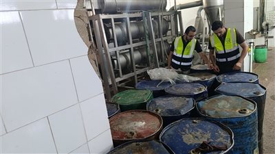 ضبط 6 أطنان من الطحينة والمخللات مشتبه في صلاحيتها بالمحلة