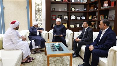 مفتي الجمهورية يستقبل رئيس جامعة سراج الهدى الهندية لبحث آفاق التعاون المشترك