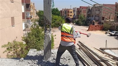 حدائق أكتوبر تتحرك بحسم وتزيل مخالفات جديدة في عدة مناطق