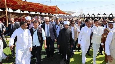 وزير الأوقاف يشارك أبناء شمال سيناء أفراحهم في أجواء تسودها المحبة والمودة
