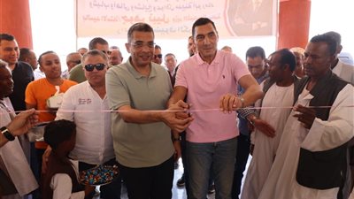 افتتاح أعمال تطوير مركز شباب ابو رماد بالبحر الأحمر 