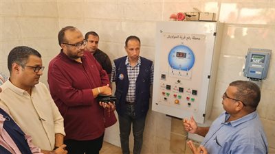 رئيس مياه سوهاج يتابع ميدانيًا أعمال محطة رفع صرف صحى الحواويش 