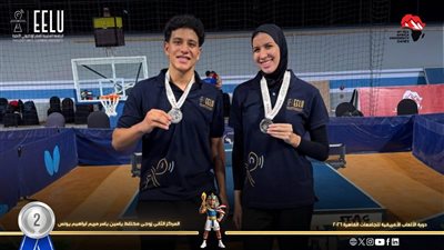 طلاب الجامعة المصرية للتعلم الإلكتروني الأهلية يحصدون 4 ميداليات في تنس الطاولة بـ
