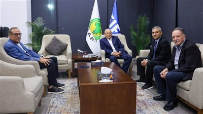 هاني أبو ريدة يستقبل المدير التنفيذي الجديد لاتحاد شمال أفريقيا