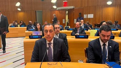 مدبولى يلقي كلمة خلال القمة المنعقدة حول فلسطين برئاسة بريطانيا وفرنسا وكندا 