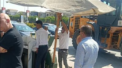 حملة مكبرة لرفع الإشغالات ببيت الوطن ومنطقة النوادي بالقاهرة الجديدة