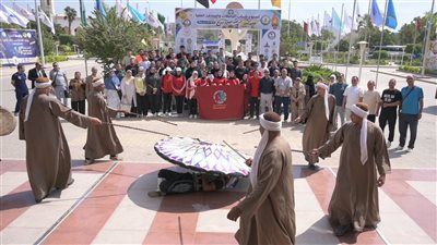 وفد جامعة الفيوم يصل جامعة المنيا للمشاركة في فعاليات أسبوع شباب الجامعات 