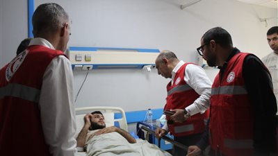 الهلال الأحمر بالمنوفية يواصل دعم الأشقاء الفلسطينيين بالمستشفيات