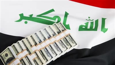 علم العراق والدولار الأميركي 