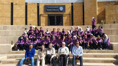 «تراثنا نحميه ونحييه» يعيد طالبات الزقازيق لحضارة مصر القديمة من تل بسطا