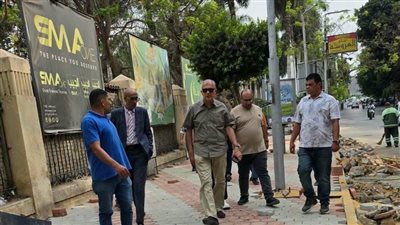 رئيس حي غرب القاهرة يتابع رفع الإشغالات وتطوير شارع الجزيرة بالزمالك 