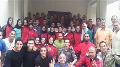 سفير مصر بأندونسيا يحتفل بأبطال منتخب الكاراتيه