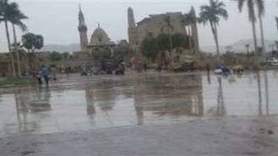 هطول أمطار خفيفة مصاحبة بأصوات رعد على بعض مناطق الأقصر