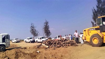 حملة مكبرة للبيئة على المنشآت الصناعية وإزالة 6 مكامير فحم بالجيزة