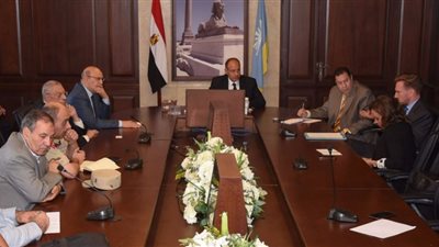 سلطان يبحث سبل تمويل المشروعات التنموية بالإسكندرية مع بنك الاستثمار الأوروبي