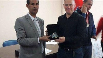 تكريم منتخب الكاراتيه بعد انتهاء المعسكر التدريبي في تونس